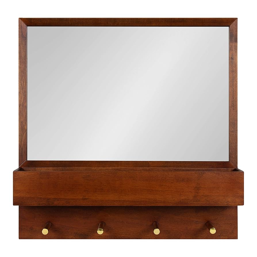鏡 WALNUT TRAY MIRROR Amazon.com: Kate and Laurel Hinter Mid-Century Framed Wall